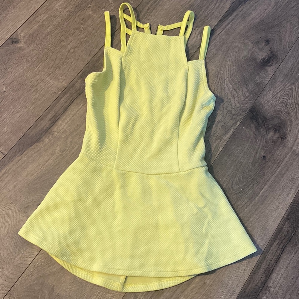 Yellow Strappy Blouse